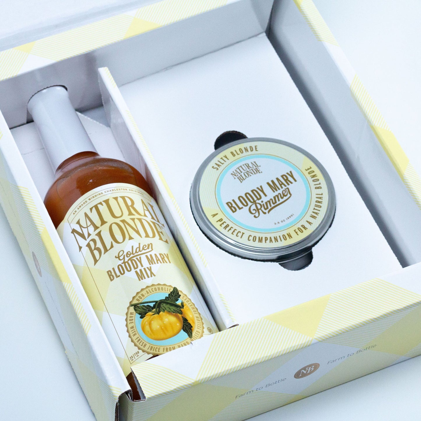 Natural Blonde Bloody Mary Mix and Salt Rimmer - Gift Set